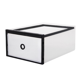 Pudełko na buty z szufladą 35x23x12 cm biały organizer zestaw 10 szt.