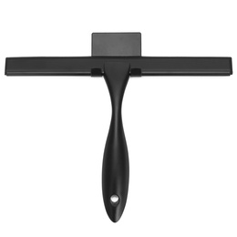 Ściągaczka do szyb, kabiny prysznicowej, łazienkowa ze stali nierdzewnej z uchwytem, czarna