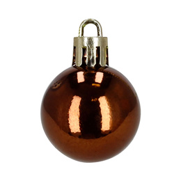 Bombki choinkowe 47 szt. zestaw dekoracji świątecznych, nietłukące, brązowy, złoty, biały