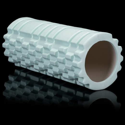 Wałek do masażu, średnio twardy, roller z wypustkami, miętowy