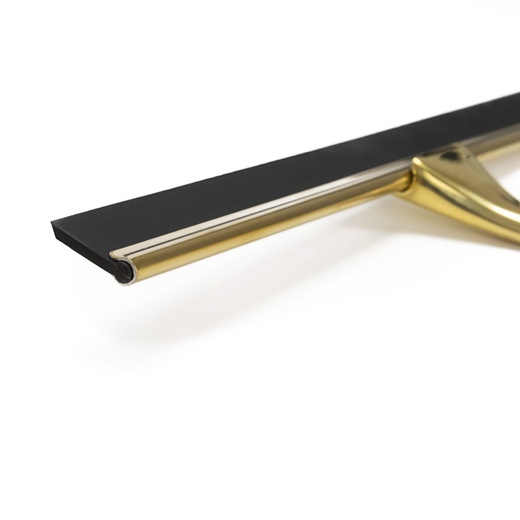 Ściągaczka do szyb, kabiny prysznicowej, łazienkowa ze stali nierdzewnej z uchwytem, złota