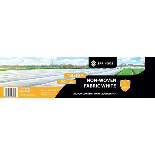 Agrowłóknina zimowa 70g/m2 otulina gruba 50x1,6m biała