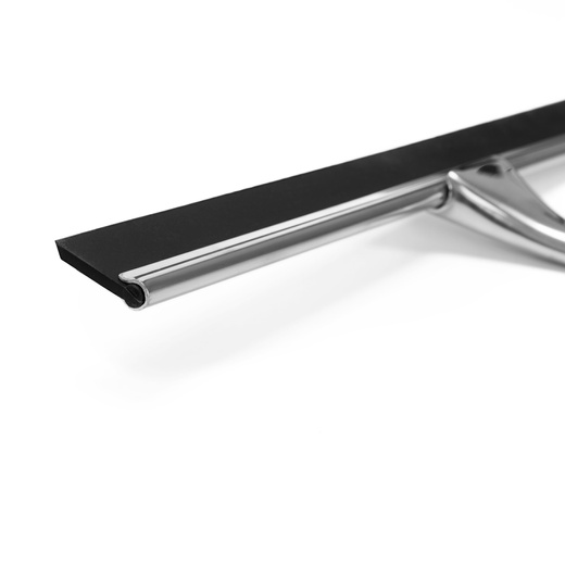 Ściągaczka do szyb, kabiny prysznicowej, łazienkowa ze stali nierdzewnej z uchwytem, srebrna