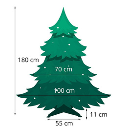 Choinka sztuczna premium 180 cm sosna diamentowa drzewko bożonarodzeniowe