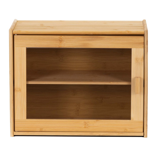 Chlebak zamykany, dwupoziomowy, pojemnik kuchenny do przechowywania pieczywa, bambusowy