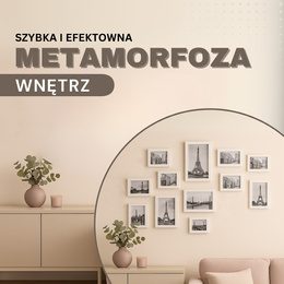 Ramka na zdjęcia 12 zdjęć biała zestaw 12 szt.