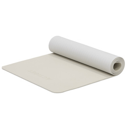Mata do jogi, ćwiczeń fitness 183x61 cm antypoślizgowa, materac do stretchingu, jasny beż