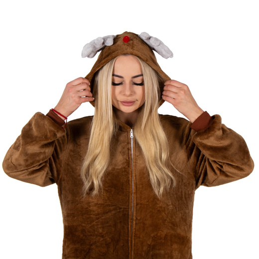 Piżama kigurumi renifer kombinezon jednoczęściowy damski rozmiar M
