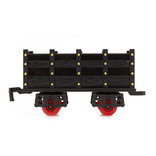 Pociąg z wagonami dla dzieci z mgiełką i dźwiękami, lokomotywa parowa z torami na baterie