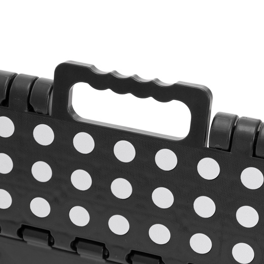 Stołek składany 39 cm schodek pomocniczy 150 kg podest antypoślizgowy, czarny