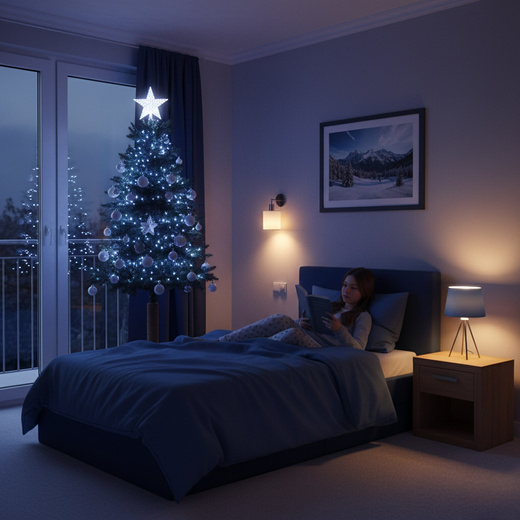 Choinka sztuczna na pniu 150 cm świerk naturalny ze stojakiem nowoczesny