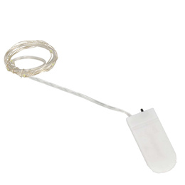 Lampki choinkowe 30 LED druciki mikro na baterie biały ciepły