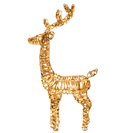 Renifer świąteczny 80 LED świetlna dekoracja do ogrodu biały ciepły