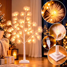 Świecące drzewko 90 cm sosna 48 Led drzewko świąteczne dekoracja ozdoba świetlna