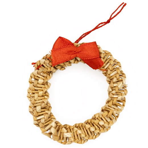 Ozdoby choinkowe, bombki słomiane 27 szt. naturalne dekoracje świąteczne, brązowe