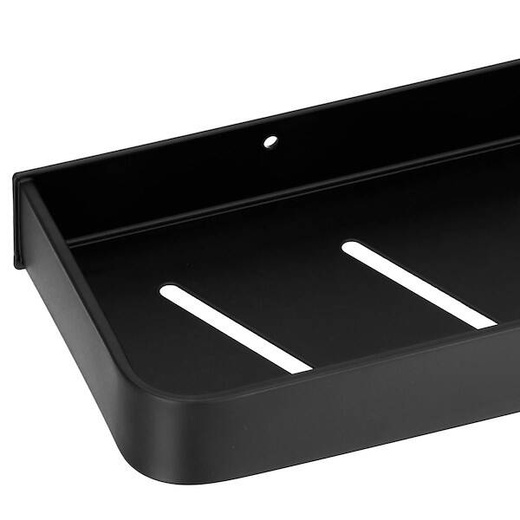 Półka łazienkowa pod prysznic 40x12 cm aluminiowa czarna