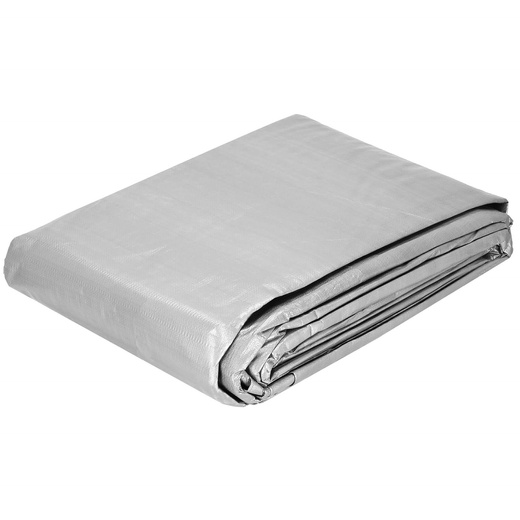 Plandeka 6x8m 210g/m2 gruba płachta ochronna szara