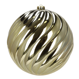 Bombki choinkowe 3 szt. duże ozdoby świąteczne 20,5 cm brokat złote