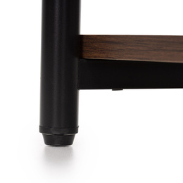 Szafka nocna, stolik z półkami do sypialni 35x31x59 cm nakastnik, ciemnobrązowy