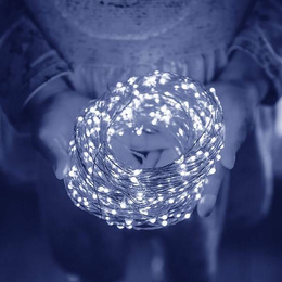 Lampki dekoracyjne 50 LED biały zimny 