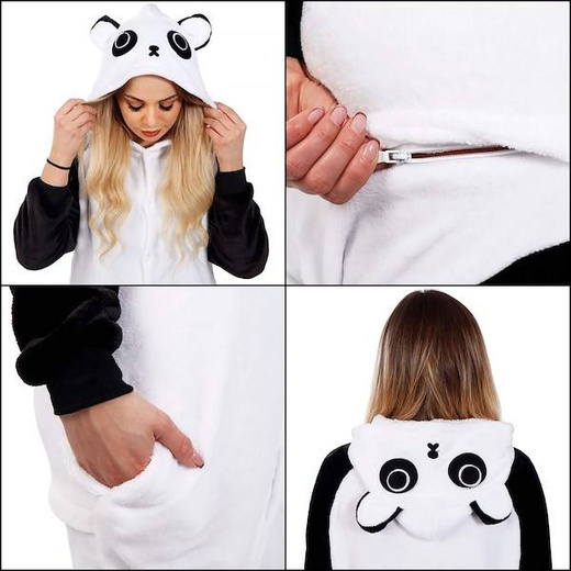 Piżama kigurumi panda kombinezon jednoczęściowy damski rozmiar M