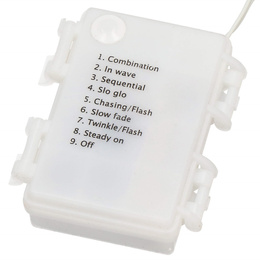 Lampki choinkowe 120 Led multikolor z programatorem na baterie