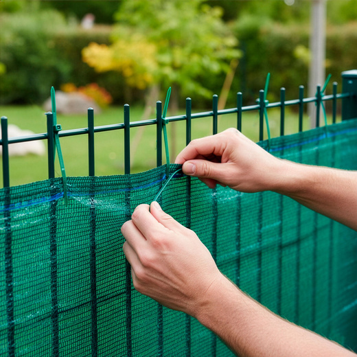 Siatka cieniująca 90% osłonowa 1,2x25m zielona