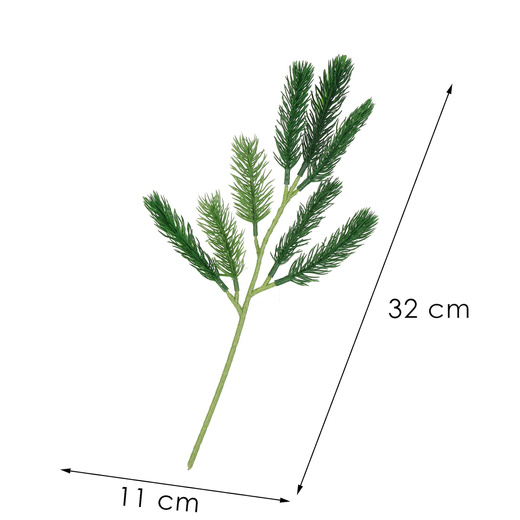 Gałązka świąteczna igliwie sztuczna dekoracja do stroika 32 cm