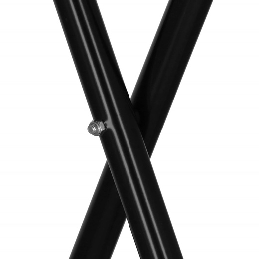 Stół składany cateringowy 110x80 cm okrągły stolik bankietowy koktajlowy czarny