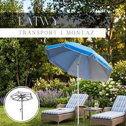 Parasol plażowy niebieski 240 cm