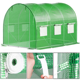 Szklarnia ogrodowa foliowa UV-4 140g/m2 tunel foliak 3x2x2 m zielony