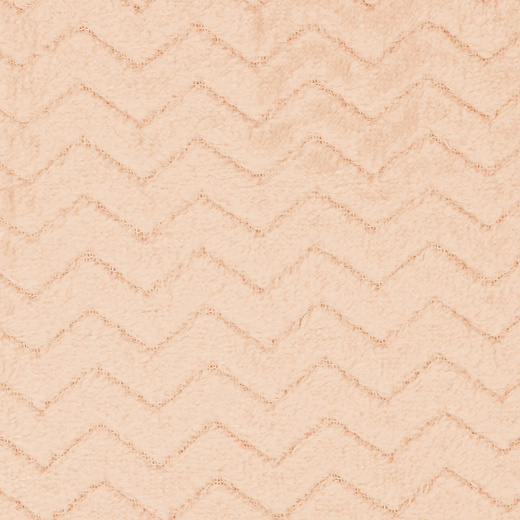 Narzuta na łóżko, pled 130x180 cm tłoczony zygzak, dwustronny koc na kanapę brzoskwiniowy