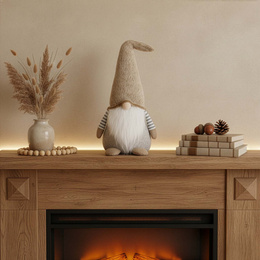 Skrzat świąteczny 52 cm ozdoba świąteczna krasnal świąteczny, gnom stojący figurka