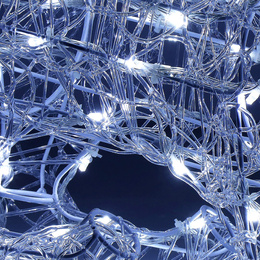 Renifer Led świąteczny 130 LED świetlna dekoracja biały zimny