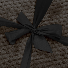Narzuta na łóżko, pled 200x220 cm tłoczony koc na kanapę czarny