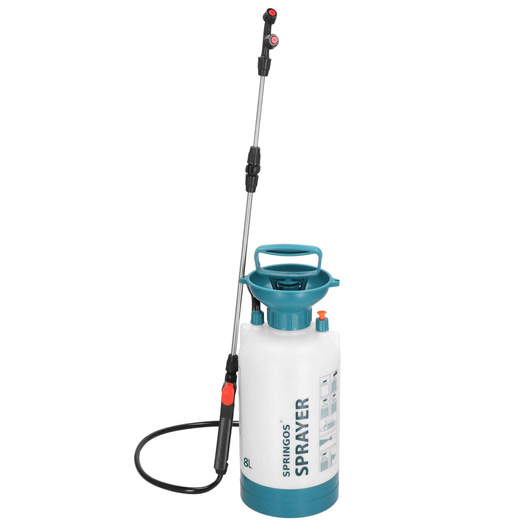 Opryskiwacz ciśnieniowy do roślin, spryskiwacz ogrodowy ręczny 8l