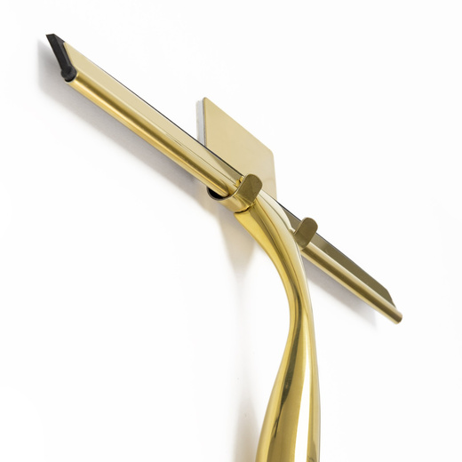 Ściągaczka do szyb, kabiny prysznicowej, łazienkowa ze stali nierdzewnej z uchwytem, złota
