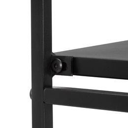 Półka ścienna, potrójna uniwersalna 57,5x21x50 cm wisząca, czarna