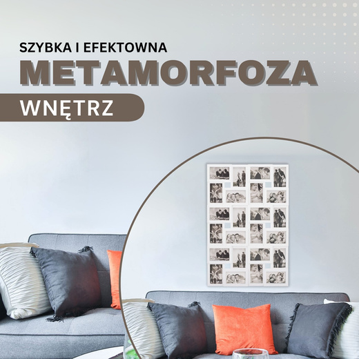 Ramka na zdjęcia 24 zdjęcia multiramka 10x15 biała