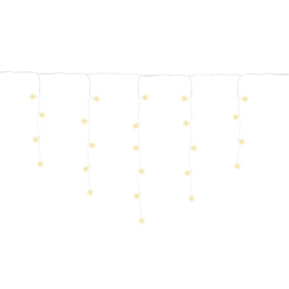 Kurtyna świetlna z pilotem 1500 led girlanda, lampki wewnętrzno-zewnętrzne 67 m sople ciepły biały