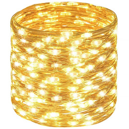 Lampki choinkowe na szpuli 1000 LED druciki biały ciepły wewnętrzno-zewnętrzne