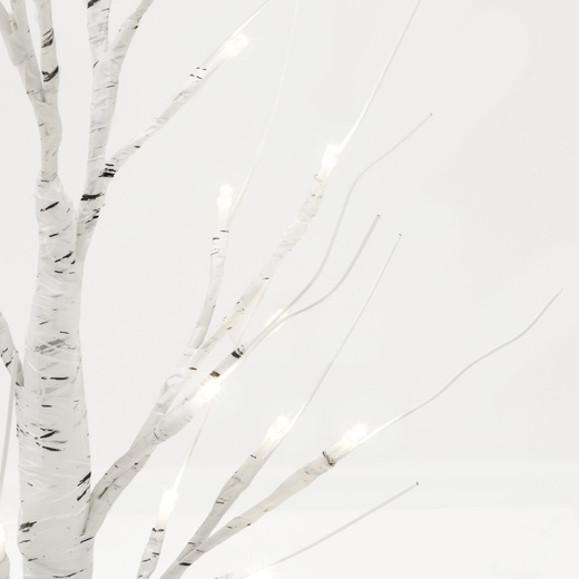 Świecące drzewko 60 cm brzoza 25 Led drzewko świąteczne dekoracja ozdoba świetlna