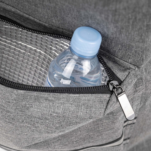 Wózek na zakupy, walizka zakupowa, transportowa 42 l torba na kółkach, składany stelaż szary