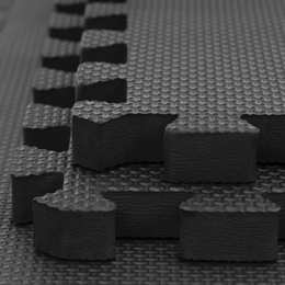 Mata treningowa, ochronna 4 szt. puzzle z pianki EVA 2 cm antypoślizgowe, grafitowe