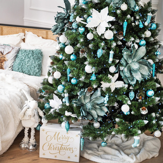 Choinka sztuczna 180 cm premium Royal Trees sosna diamentowa ośnieżona z szyszkami