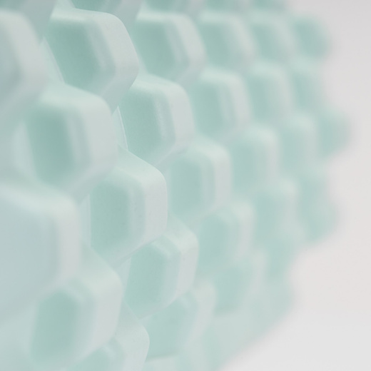 Wałek do masażu, średnio twardy, roller z wypustkami, miętowy