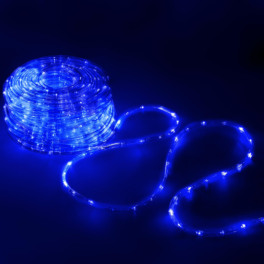 Wąż świetlny 240 Led niebieski 10m z programatorem IP44