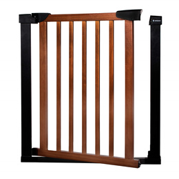 Bramka zabezpieczająca rozporowa 75-110 cm brązowo-czarna