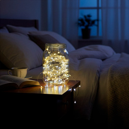 Lampki choinkowe 20 LED druciki mikro na baterie 