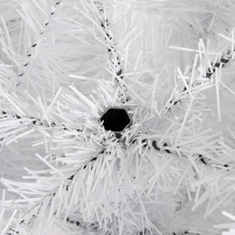 Choinka sztuczna 120 cm jodła biała nowoczesna jak żywa, ze stojakiem